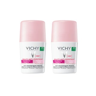 Vichy Deo Beaute Anti Transpirant 48H Deo Roll On, Sensitive Skin - 50ml x 2