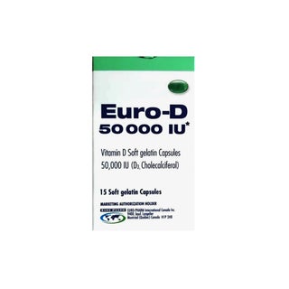 Euro D 50,000IU Capsules, Pack of 15's