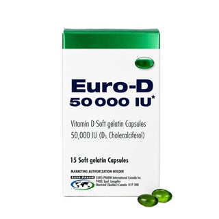Euro D 50,000IU Capsules, Pack of 15's