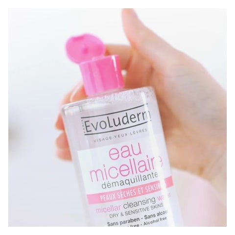 Evoluderm Micellar Water, Dry & Sensitive Skin - 250ml