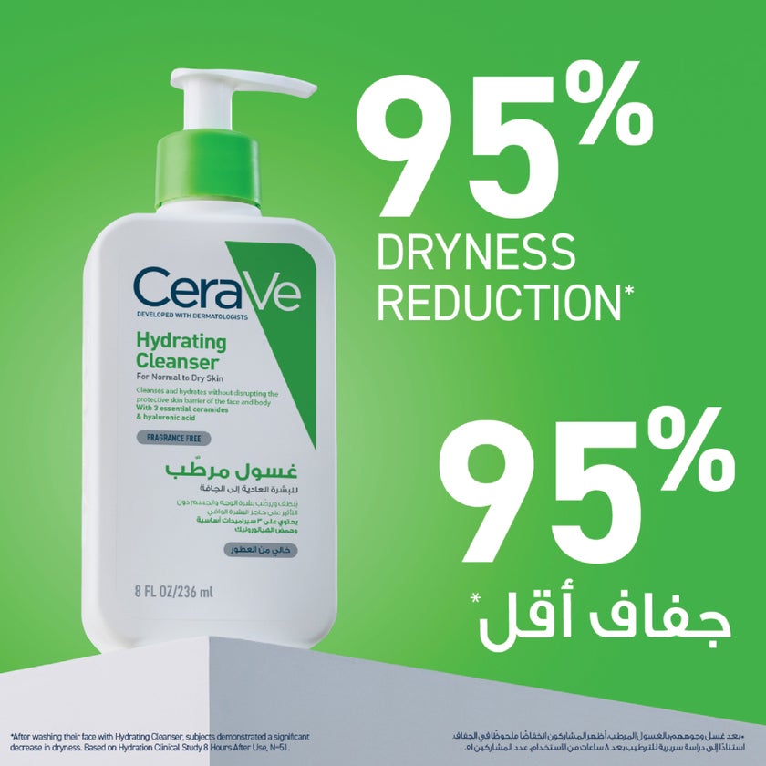CeraVe Hydrating Cleanser For Normal To Dry Skin 236ml