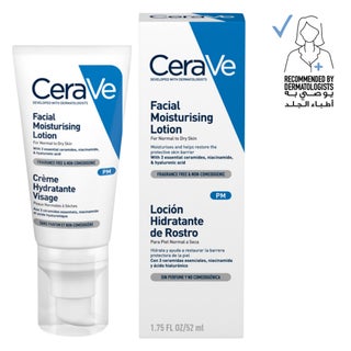 CeraVe Facial Moisturising PM Lotion, Normal to Dry Skin - 52ml