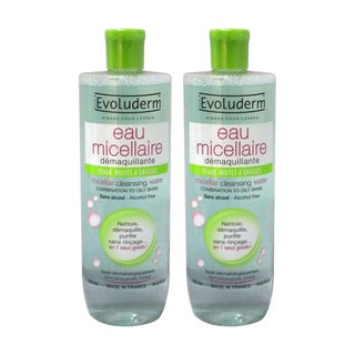 Evoluderm Micellar Water, Combination Skin - 500ml x 2
