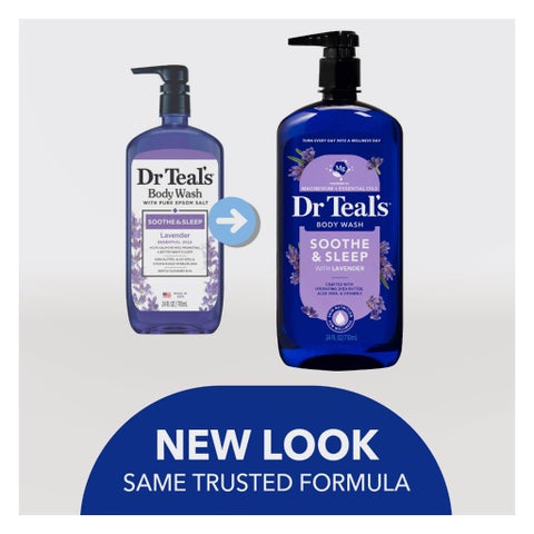 Dr Teal's Pure Epsom Salt Body Wash With Lavender 710ml