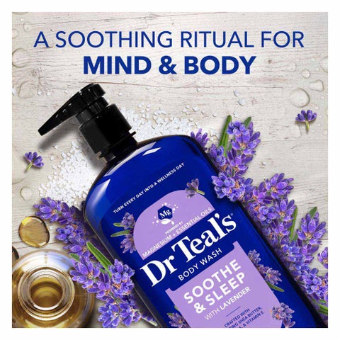 Dr Teal's Pure Epsom Salt Body Wash With Lavender 710ml