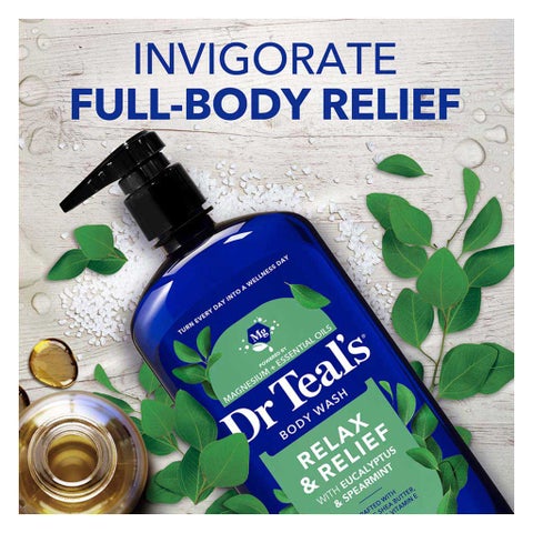 Dr Teal's Pure Epsom Salt Body Wash With Eucalyptus & Spearmint 710ml