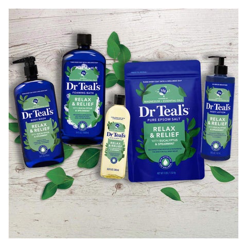 Dr Teal's Pure Epsom Salt Body Wash With Eucalyptus & Spearmint 710ml