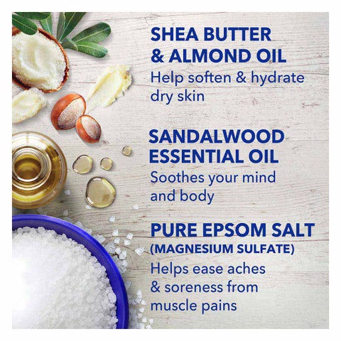 Dr Teal's Pure Epsom Salt Soaking Solution Shea Butter And Almond Oil 1036g