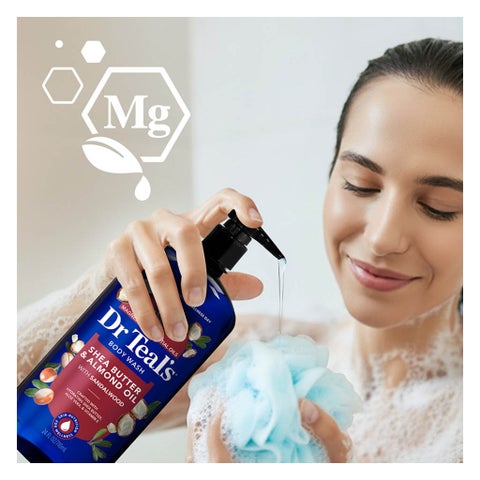 Dr Teal's Pure Epsom Salt Body Wash Shea Butter & Almond Oil 710ml