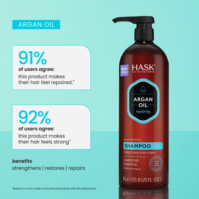 Hask Argan Oil From Morocco Repairing Shampoo 1L