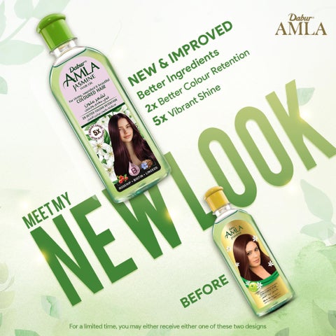 Dabur Amla Jasmine Hair Oil For Long, Strong, Fragrant & Shiny Hair 300ml