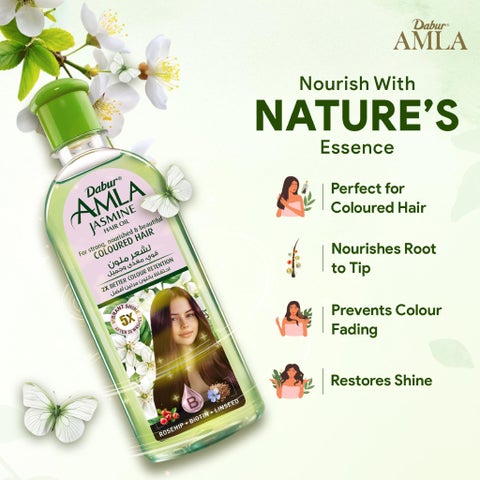 Dabur Amla Jasmine Hair Oil For Long, Strong, Fragrant & Shiny Hair 300ml