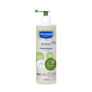 Mustela Bio Organic Fragrance-Free Baby Cleansing Gel For Hair & Body 400ml