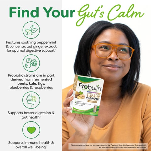 Probulin Total Care Soothe Probiotic Capsules, Pack of 30's