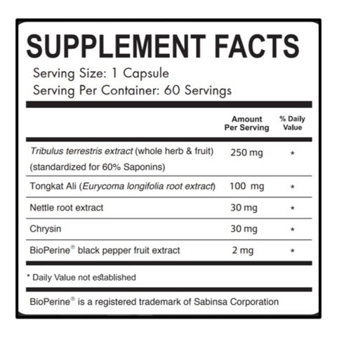 Pharmaxxi Isotest Testosterone Booster Men's Supplement Capsules, Pack of 60’s 