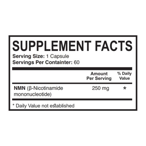 Pharmaxxi NMN 250mg Antiaging Supplement Capsules, Pack of 60’s