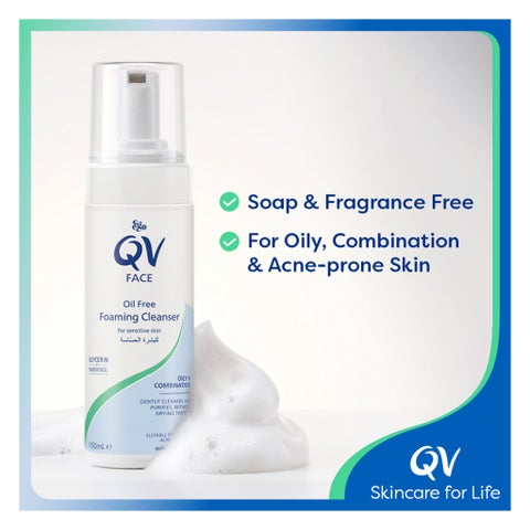 Ego QV Oil Free Gentle Foaming Face Cleanser - 150ml 
