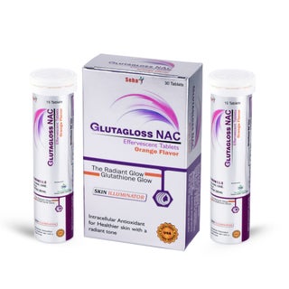 Glutagloss NAC Orange Flavored Effervescent Tablets, Pack of 30's