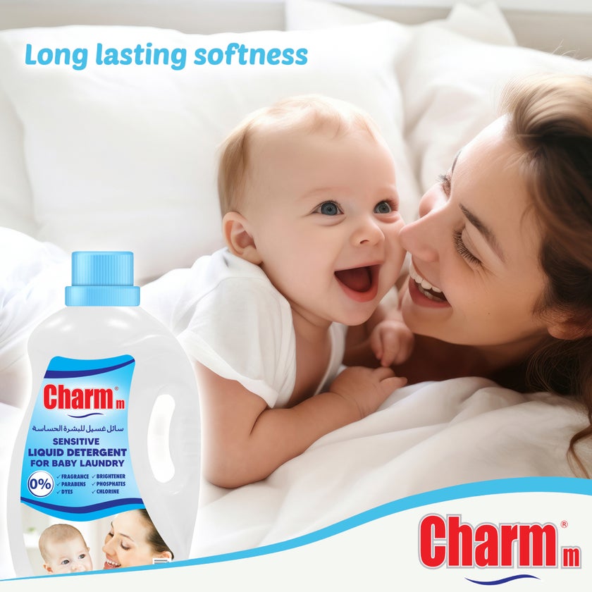 Charmm Sensitive Liquid Detergent For Baby Laundry 3L