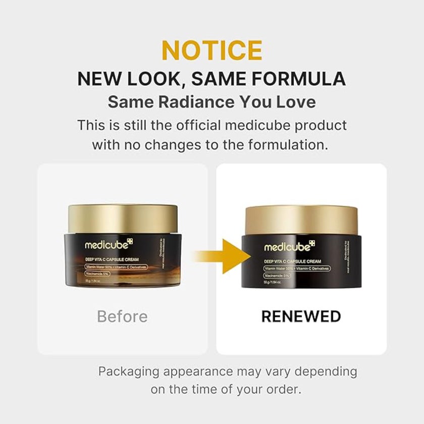 Medicube Deep Vita C Golden Boba Capsule Face Cream 55g
