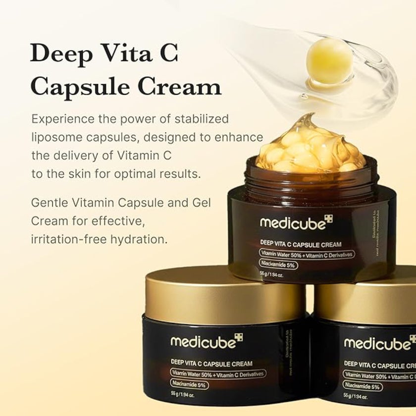 Medicube Deep Vita C Golden Boba Capsule Face Cream 55g
