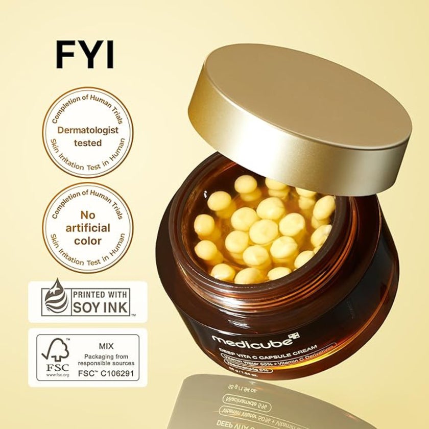 Medicube Deep Vita C Golden Boba Capsule Face Cream 55g