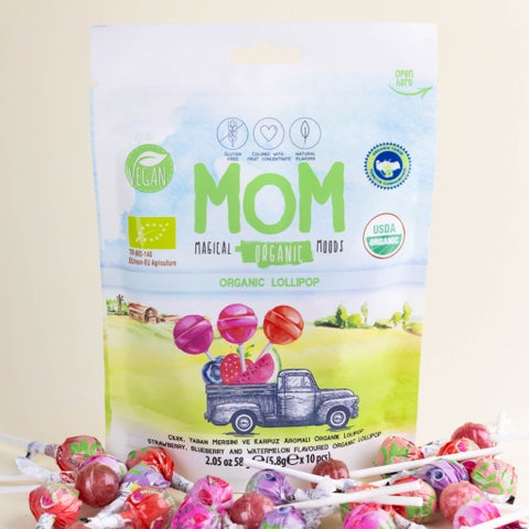 MOM Magical Organic Moods Lollipops, Pack of 10’s