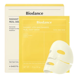 Biodance Radiant Vita Niacinamide Real Deep Sheet Mask - 4 Masks