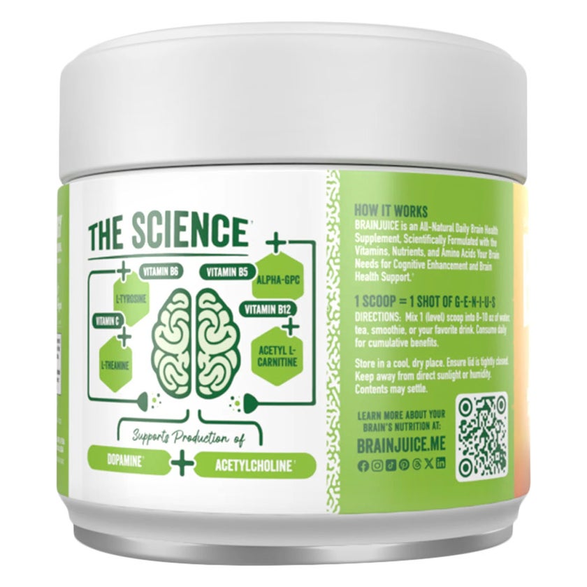 Brainjuice Daily Power Mix Peach Mango Powder 62g