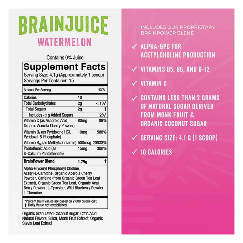 Brainjuice Daily Power Mix Watermelon Powder 62g
