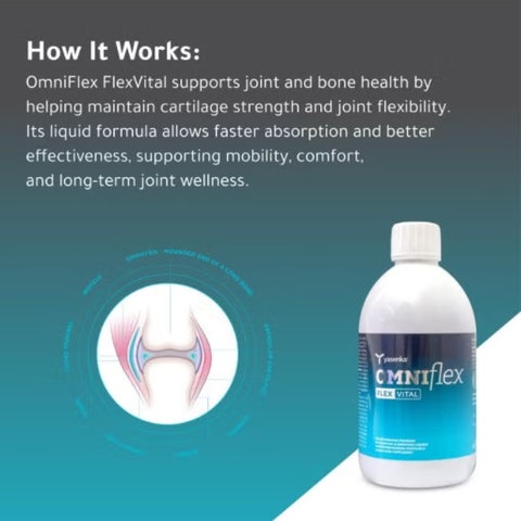 Skinage Omniflex Flex Vital Liquid Nutritional Supplement 500ml