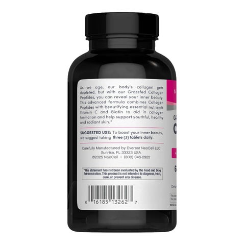 NeoCell Grassfed Collagen + Vit C & Biotin Tablets - 360 Tablets