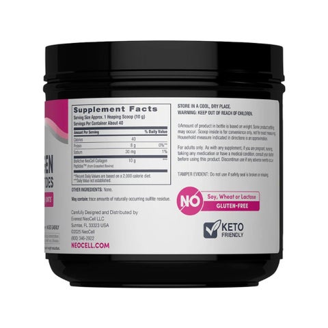 NeoCell Grassfed Collagen Peptides Unflavored Powder 400g