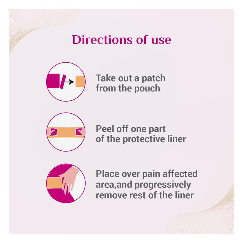 Dabur Rapidex Feminine Pain Relief Patch For Cramps & Back Pain