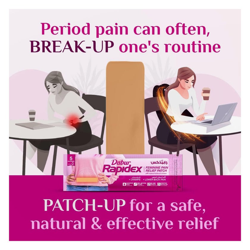 Dabur Rapidex Feminine Pain Relief Patch For Cramps & Back Pain