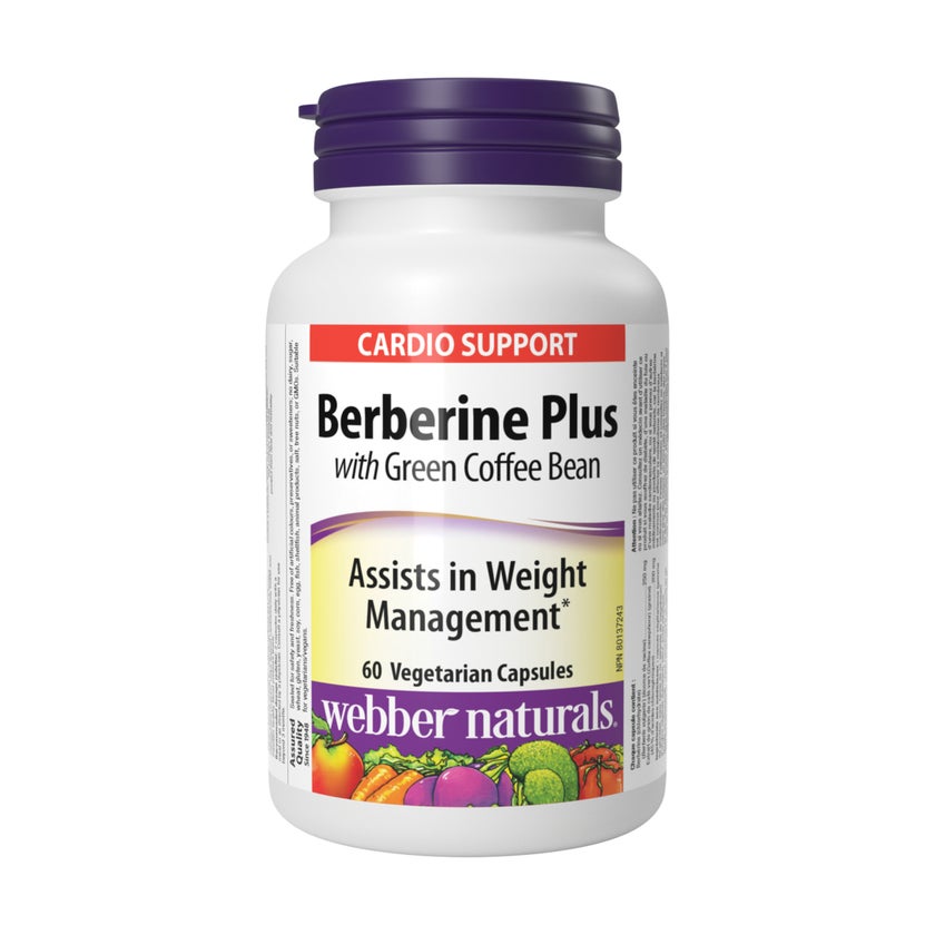 Webber Naturals Berberine Plus With Green Coffee Bean Capsules - 60 Capsules