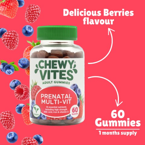 Chewy Vites Women Prenatal Multivitamin Gummies - 60 Gummies
