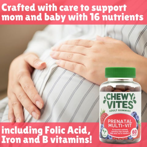 Chewy Vites Women Prenatal Multivitamin Gummies - 60 Gummies