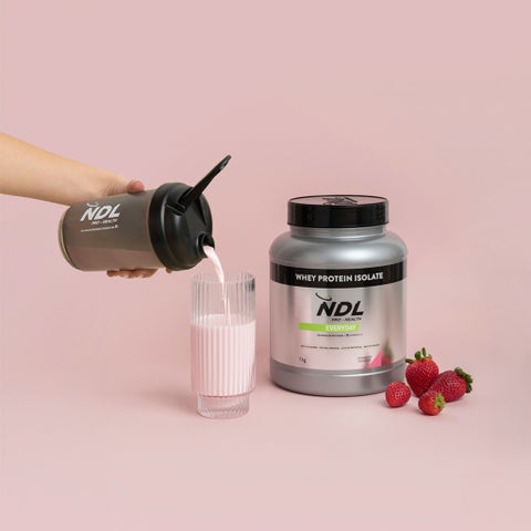 NDL Pro Health Whey Protein Isolate 2.2lb - Strawberry Flavor - by Rafa Nadal