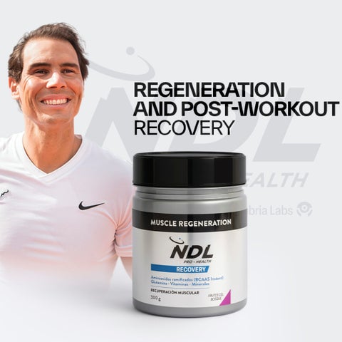 NDL Pro Health Recovery BCAA + Glutamine 300g - Forest Berry Flavor - by Rafa Nadal