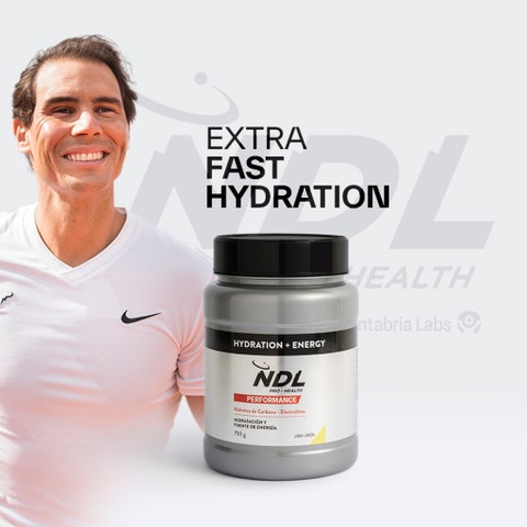 NDL Pro Health Performance Hydration + Energy 750g - Lime Lemon Flavor - by Rafa Nadal