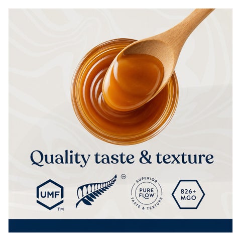 عسل مانوكا 100% بيور نيوزيلاند، غير مبستر UMF20+ MGO826+، سعة 250 جرام