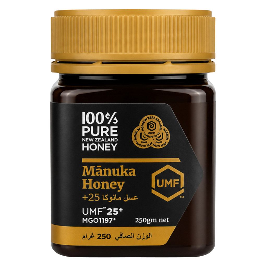 もっきゅMānuka Honey UMF25+ 250g 100% Pure New Zealand Unpasteurised Manuka Honey UMF25+ MGO1197+