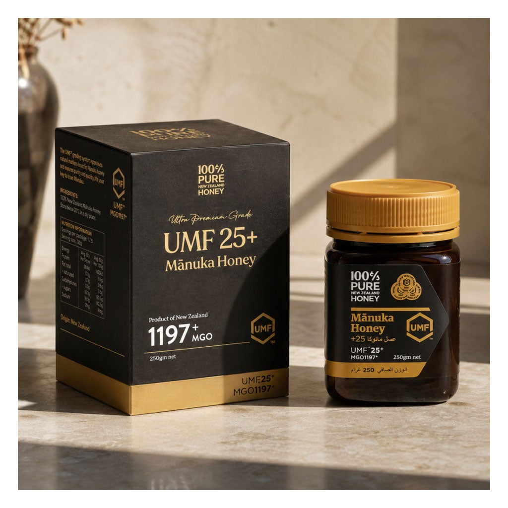 もっきゅMānuka Honey UMF25+ 250g 100% Pure New Zealand Unpasteurised Manuka Honey UMF25+ MGO1197+