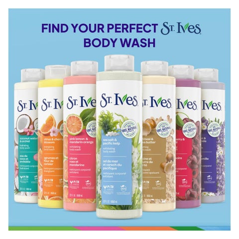 St. Ives Sea Salt & Pacific Kelp Exfoliating Body Wash 700ml