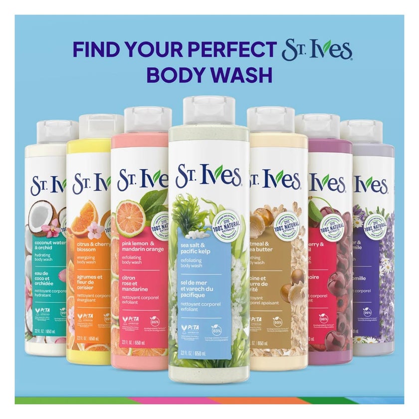 St. Ives Sea Salt & Pacific Kelp Exfoliating Body Wash 700ml