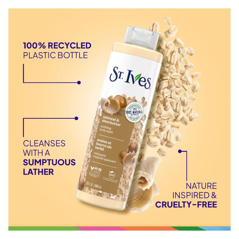 St. Ives Oatmeal & Shea Butter Soothing Body Wash 700ml