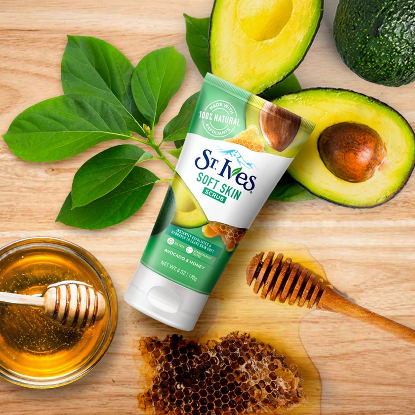 St. Ives Soft Skin Face Scrub With Avocado & Honey 170g