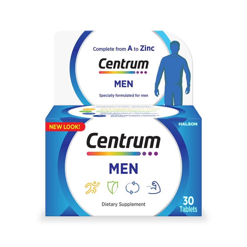 Centrum Men's Multivitamin Supplement Tablets, Pack of 30's