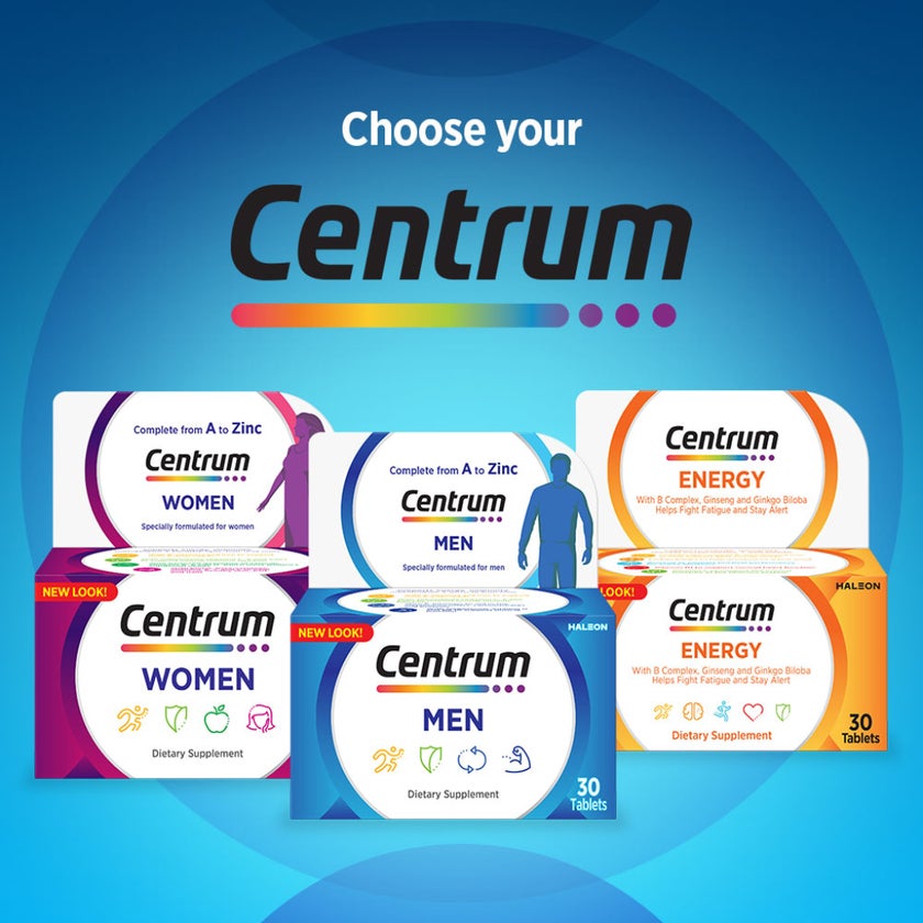 Centrum Men's Multivitamin Supplement Tablets, Pack of 30's